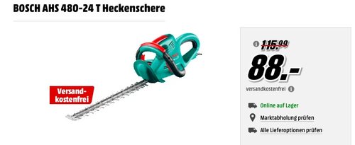 BOSCH AHS 480-24 T Heckenschere - jetzt 23% billiger BOSCH AHS 480-24 T Heckenschere - jetzt 23% billiger