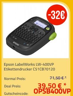 Epson LabelWorks LW-400VP Etikettendrucker - jetzt 45% billiger