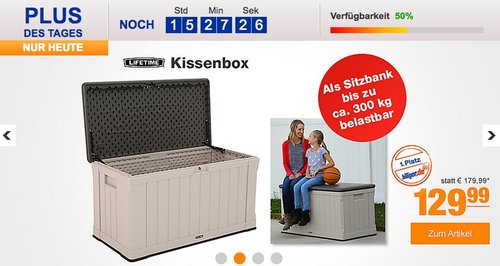 Lifetime Kissenbox 440 Liter - jetzt 27% billiger