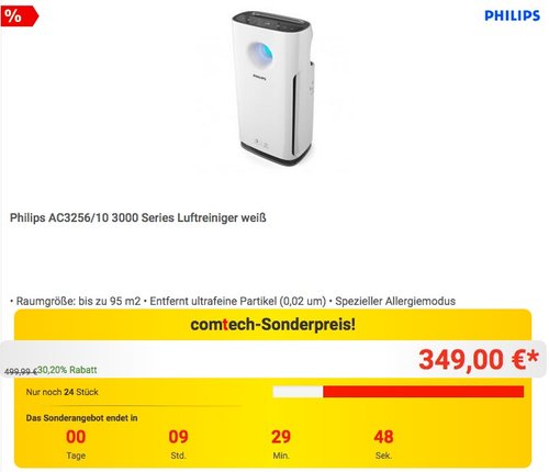 Philips AC3256-10 Luftreiniger - jetzt 6% billiger Philips AC3256-10 Luftreiniger - jetzt 6% billiger