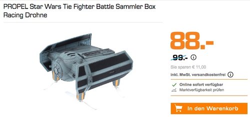 PROPEL Star Wars Tie Fighter Battle Sammler Box Racing Drohne - jetzt 11% billiger PROPEL Star Wars Tie Fighter Battle Sammler Box Racing Drohne - jetzt 11% billiger