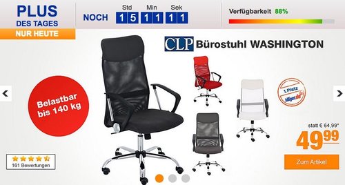 CLP Bürostuhl WASHINGTON - jetzt 15% billiger