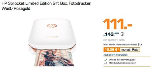 HP Sprocket Limited Edition Gift Box - jetzt 23% billiger HP Sprocket Limited Edition Gift Box - jetzt 23% billiger