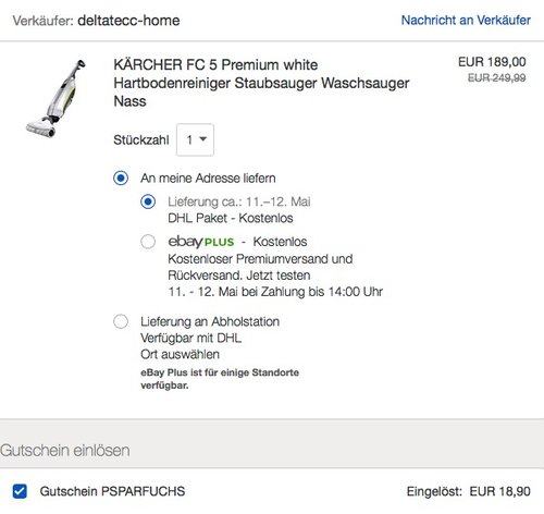 KÄRCHER FC 5 Premium white Hartbodenreiniger Staubsauger - jetzt 10% billiger