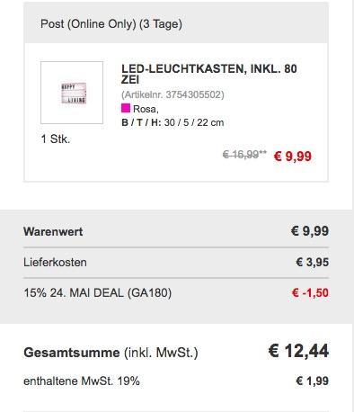 LED-Leuchtkasten in in Rosa inkl. 80 Buchstaben - jetzt 11% billiger LED-Leuchtkasten in in Rosa inkl. 80 Buchstaben - jetzt 11% billiger