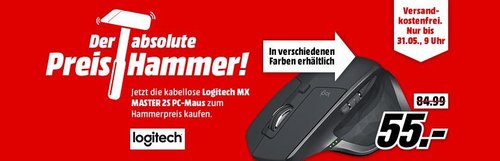 LOGITECH MX MASTER 2S Maus - jetzt 27% billiger