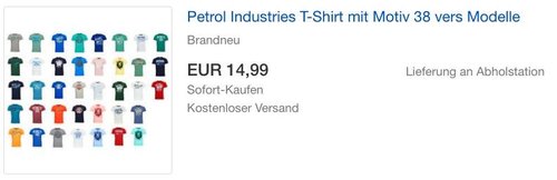 Petrol Industries T-Shirt mit Motiv 38 vers Modelle - jetzt 16% billiger