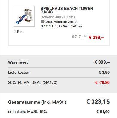 Spielturm Beach Tower Basic - jetzt 14% billiger Spielturm Beach Tower Basic - jetzt 14% billiger
