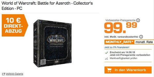 World of Warcraft: Battle for Azeroth - Collector's Edition - PC - jetzt 10% billiger