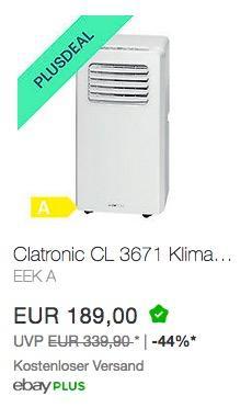 Clatronic CL 3671 Klimagerät - jetzt 20% billiger