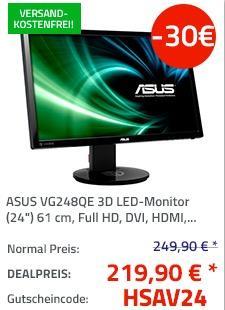 ASUS VG248QE 3D LED-Monitor (24") 61 cm - jetzt 12% billiger ASUS VG248QE 3D LED-Monitor (24") 61 cm - jetzt 12% billiger