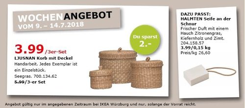 IKEA LJUSNAN Korb mit Deckel - jetzt 33% billiger IKEA LJUSNAN Korb mit Deckel - jetzt 33% billiger