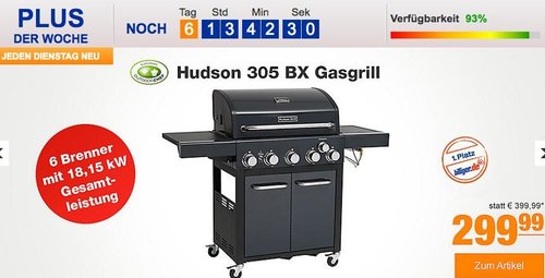 Outdoorchef Hudson 305 BX Gasgrill Outdoorchef Hudson 305 BX Gasgrill