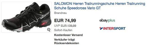 Salomon Speedcross Vario GTX M Herren Trailrunningschuhe - jetzt 33% billiger Salomon Speedcross Vario GTX M Herren Trailrunningschuhe - jetzt 33% billiger