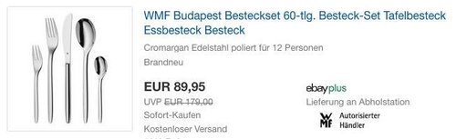WMF Budapest Besteckset 60-tlg - jetzt 14% billiger