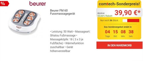 Beurer FM 60 Fussmassagegerät - jetzt 35% billiger