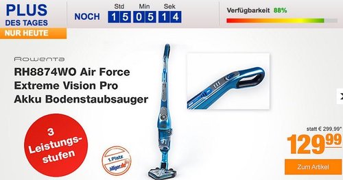 Rowenta RH8874WO Air Force Extreme Vision Pro Akku-Bodenstaubsauger - jetzt 13% billiger