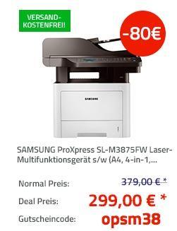 SAMSUNG ProXpress SL-M3875FW Laser-Multifunktionsgerät s/w - jetzt 21% billiger