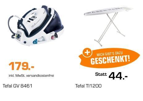 TEFAL GV8461 Pro Express Turbo Dampfbügelstation + TEFAL TI 1200 Bügelbrett - jetzt 20% billiger