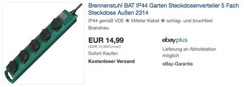 Brennenstuhl Super-Solid SL 544 D IP44 Steckdosenleiste 5 Fach - jetzt 15% billiger Brennenstuhl Super-Solid SL 544 D IP44 Steckdosenleiste 5 Fach - jetzt 15% billiger