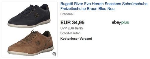 Bugatti River Evo Herren Sneakers - jetzt 22% billiger Bugatti River Evo Herren Sneakers - jetzt 22% billiger