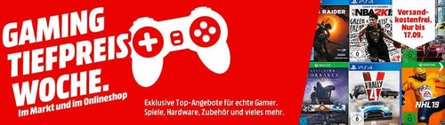 MediaMarkt Gaming Tiefpreiswoche - Aktion: z.B. The Crew 2 - jetzt 20% billiger MediaMarkt Gaming Tiefpreiswoche - Aktion: z.B. The Crew 2 - jetzt 20% billiger