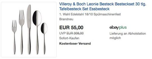 Villeroy & Boch Leonie 30tlg. Besteckset - jetzt 21% billiger Villeroy & Boch Leonie 30tlg. Besteckset - jetzt 21% billiger