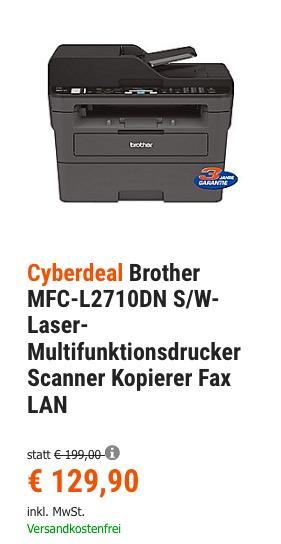 Brother MFC-L2710DN S/W-Laser-Multifunktionsdrucker - jetzt 8% billiger