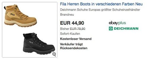 Fila Herren Boots in Braun oder Schwarz - jetzt 30% billiger Fila Herren Boots in Braun oder Schwarz - jetzt 30% billiger