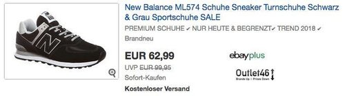 New Balance ML574 Herren Sneaker in Schwarz, Grau oder Schwarz/Rot - jetzt 7% billiger New Balance ML574 Herren Sneaker in Schwarz, Grau oder Schwarz/Rot - jetzt 7% billiger