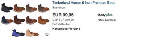 Timberland Herren 6 Inch Premium Boot/Stiefel in verschiedenen Farben und Größen - jetzt 14% billiger Timberland Herren 6 Inch Premium Boot/Stiefel in verschiedenen Farben und Größen - jetzt 14% billiger