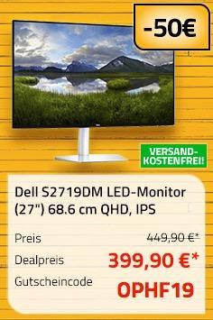 Dell S2719DM LED-Monitor (27") 68.6 cm (QHD, 2560x1440, IPS) - jetzt 24% billiger