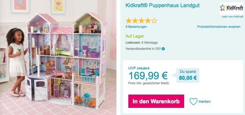 Kidkraft® Puppenhaus Landgut - jetzt 15% billiger