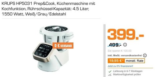KRUPS HP5031 Prep&Cook Küchenmaschine - jetzt 16% billiger KRUPS HP5031 Prep&Cook Küchenmaschine - jetzt 16% billiger