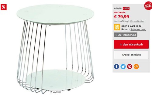 INOSIGN Couchtisch "Rivoli" mit modernem Drahtgestell - jetzt 7% billiger INOSIGN Couchtisch "Rivoli" mit modernem Drahtgestell - jetzt 7% billiger