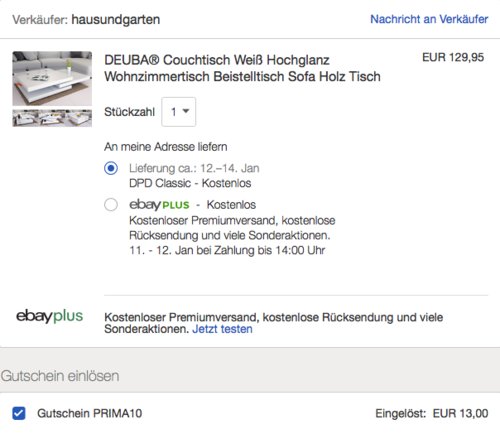 Deuba® Couchtisch Hochglanz weiß, 360° drehbar, 80 x 80 cm - jetzt 10% billiger Deuba® Couchtisch Hochglanz weiß, 360° drehbar, 80 x 80 cm - jetzt 10% billiger