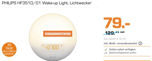 PHILIPS HF3510/01 Wake-up Light Lichtwecker - jetzt 13% billiger