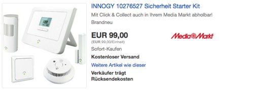 innogy 10276527 SmartHome Sicherheit Starter Kit inkl. Bewegungsmelder und Rauchmelder innogy 10276527 SmartHome Sicherheit Starter Kit inkl. Bewegungsmelder und Rauchmelder