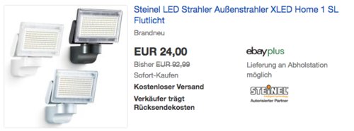 Steinel Außenstrahler XLED Home 1 SL, 12 W, 920 lm Steinel Außenstrahler XLED Home 1 SL, 12 W, 920 lm