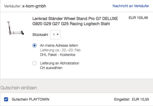 Wheel Stand Pro G7 DELUXE - Lenkrad Ständer Wheel Stand Pro G7 DELUXE - Lenkrad Ständer