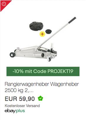 PRIOPA Rangierwagenheber 2,5 Tonnen PRIOPA Rangierwagenheber 2,5 Tonnen