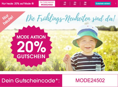 Babymarkt.de - 20% Rabatt auf Mode am 10.4.19: z.B. bellybutton Girls Leder-Lauflernschuh rose, Gr. 19-24 Babymarkt.de - 20% Rabatt auf Mode am 10.4.19: z.B. bellybutton Girls Leder-Lauflernschuh rose, Gr. 19-24