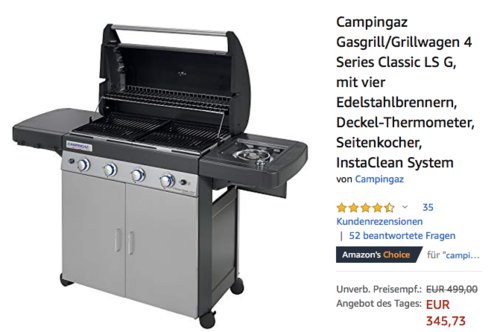 Campingaz Gasgrill/Grillwagen 4 Series Classic LS G, 12.8 + 2.3 kW Campingaz Gasgrill/Grillwagen 4 Series Classic LS G, 12.8 + 2.3 kW