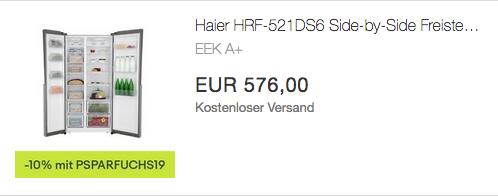Haier HRF-521DS6 Side-by-Side Kühl-Gefrierkombination, 179 cm hoch Haier HRF-521DS6 Side-by-Side Kühl-Gefrierkombination, 179 cm hoch