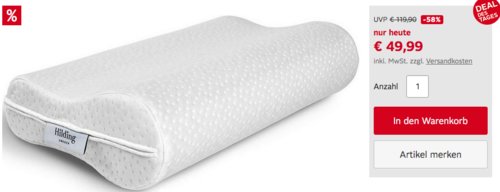Hilding Sweden Nackenstützkissen "Gustav", 50x30 cm Hilding Sweden Nackenstützkissen "Gustav", 50x30 cm