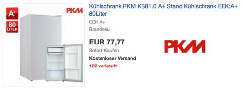 PKM KS81.0 Standkühlschrank (A+ , 80 Liter) - jetzt 21% billiger