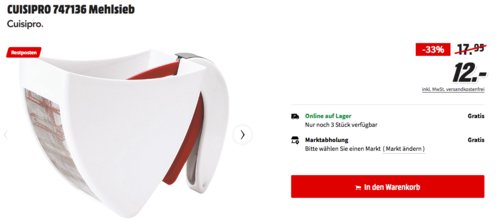 CUISIPRO 747136 Mehlsieb Scoop & Swift CUISIPRO 747136 Mehlsieb Scoop & Swift