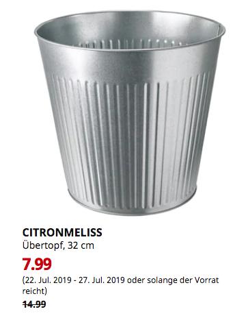 IKEA Erfurt - CITRONMELISS Übertopf, drinnen/draußen verzinkt, 32 cm IKEA Erfurt - CITRONMELISS Übertopf, drinnen/draußen verzinkt, 32 cm