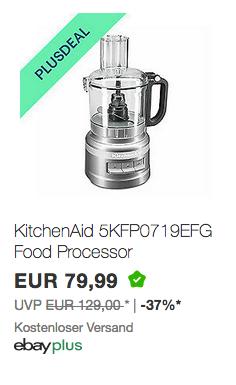 KitchenAid 5KFP0719EFG Food-Processor/Zerkleinerer, 1,7L - jetzt 26% billiger