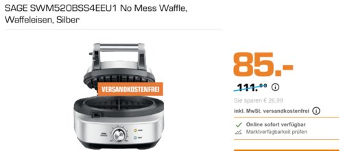 Sage Appliances SWM520 The No-Mess Waffle Waffeleisen, 900 W - jetzt 23% billiger Sage Appliances SWM520 The No-Mess Waffle Waffeleisen, 900 W - jetzt 23% billiger